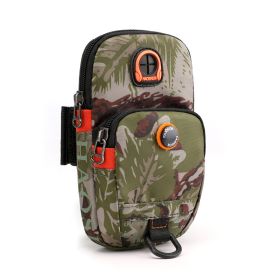 Outdoor Arm Bag; Sports Running Phone Pouch; Women's Nylon Coin Purse With Earphone Hole (Color: camouflage)